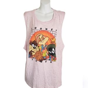 #101 NEW Space Jam Looney Tunes Tank Top Size XXL